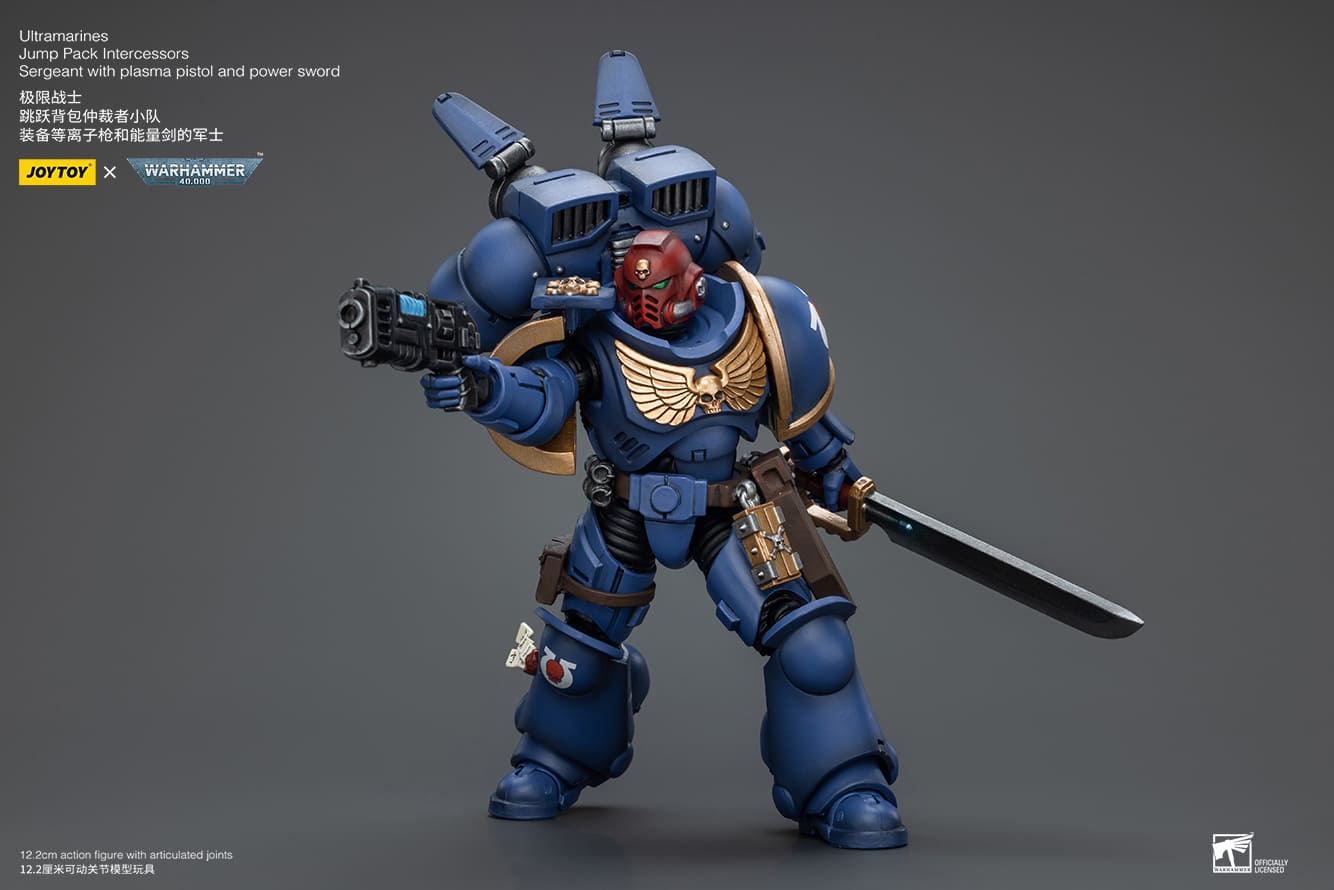 Ultramarines
Jump Pack Intercessors
Sergeant With Plasma Pistol And Power Sword